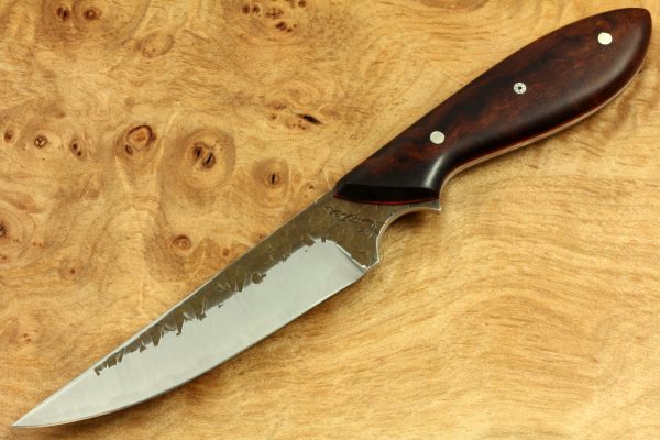 202mm Persian Neck Knife, Hammer Finish, Ironwood, 89grams