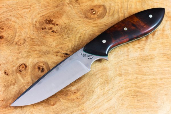 186mm Vex Clip Neck Knife, Semi-Polished Finish, Ironwood - 81grams