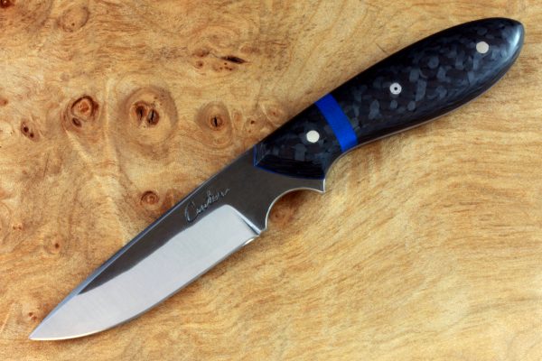 165mm Original Neck Knife, Forge Finish, Carbon Fiber - 70grams