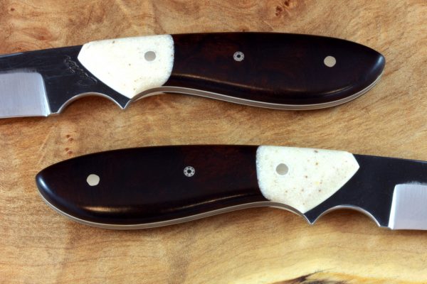 176mm Original Neck Knife, Kuro-uchi Finish, Ironwood / Corian - 74grams