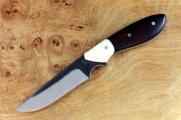 176mm Original Neck Knife, Kuro-uchi Finish, Ironwood / Corian - 74grams