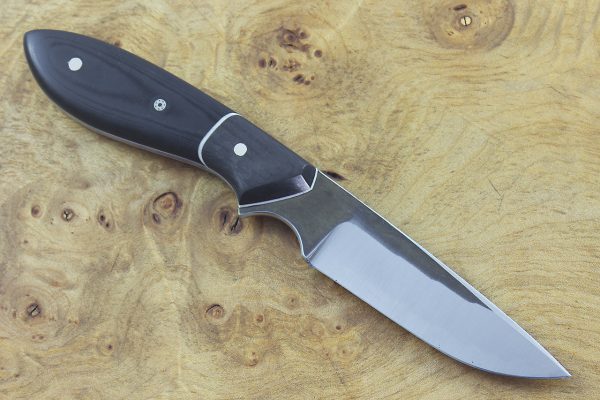 177mm Original Neck Knife, Forge Finish, Carbon Fiber / Black Micarta - 68grams