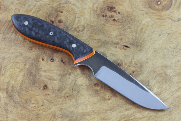 177mm Original Neck Knife, Forge Finish, G-10 / Carbon Fiber - 79grams