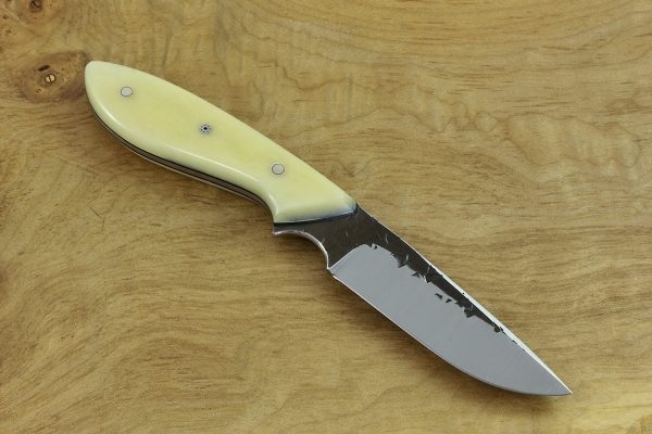 179mm Original Neck Knife, Hammer Finish, Bone - 87grams