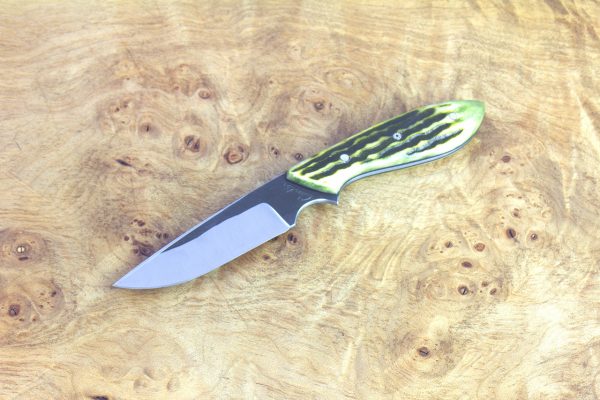 175mm Murray's 'Original' Model Neck Knife, Forge Finish, Green Jigged Bone - 79grams