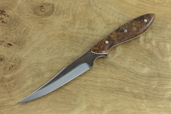 *NEW MODEL* 189mm Scorpion Neck Knife, Forge Finish, Stabilized Birch - 54grams