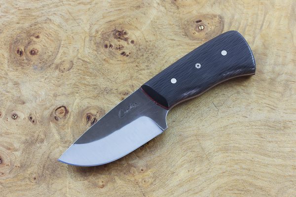 *LIMITED* 128mm Short and Stubby Neck Knife, Forge Finish, Carbon Fiber - 69grams