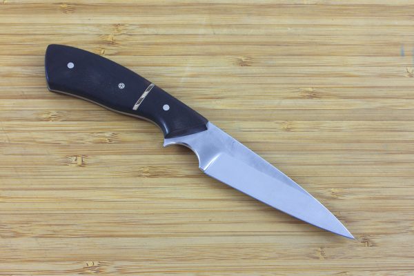191mm Tetsuo's Neck Knife, Forge Finish, Ironwood / Micarta - 84grams