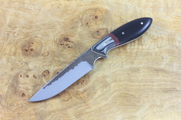 215mm Utility Outdoor Knife, Hammer Finish, G10 / Corian - 126grams