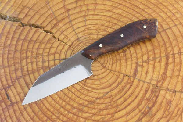 188 mm Freestyle Wharncliffe Neck Knife, Ironwood - 98 grams