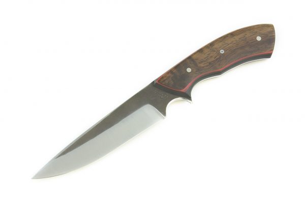 211 mm Oyako Neck Knife, Black Acacia - 115 grams