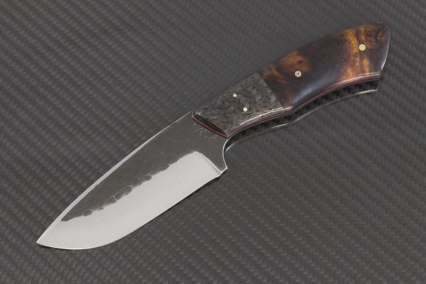 210 mm Kajiki Neck Knife, Ironwood w/ Carbon Fiber Bolster - 132 grams