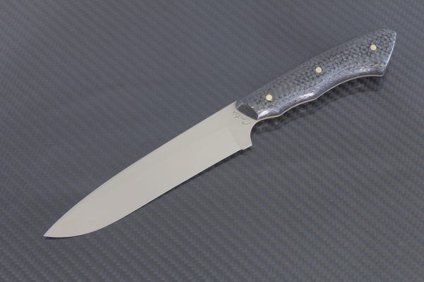 247mm FS1 Knife #41, Cerakote Blue Super Steel, F10 Carbon Fiber - 128 Grams
