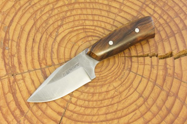 142 mm Muteki Series Freestyle Short & Stubby Neck Knife #857, Ironwood - 80 grams