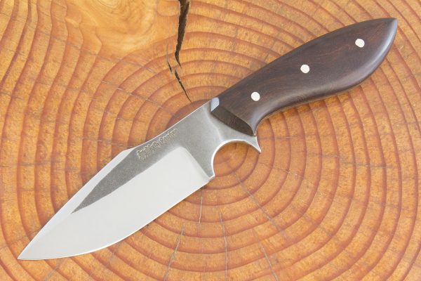 190 mm Muteki Series Freestyle Skinner Neck Knife #1011, Ironwood w/ Phenolic Liners - 110 grams
