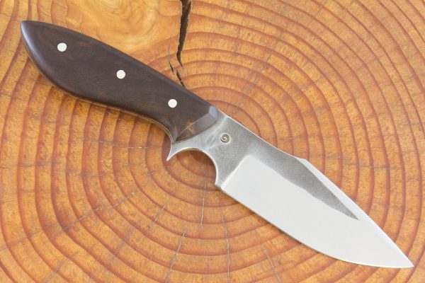 190 mm Muteki Series Freestyle Skinner Neck Knife #1011, Ironwood w/ Phenolic Liners - 110 grams