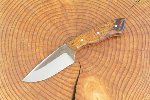 197 mm Muteki Series Kajiki Neck Knife #1018, Ironwood w/ Red Liners - 119 grams