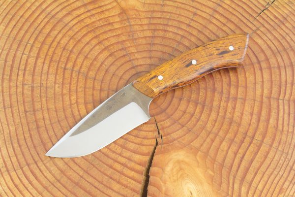 196 mm Muteki Series Kajiki Neck Knife #1020, Ironwood w/ Red Liners - 118 grams