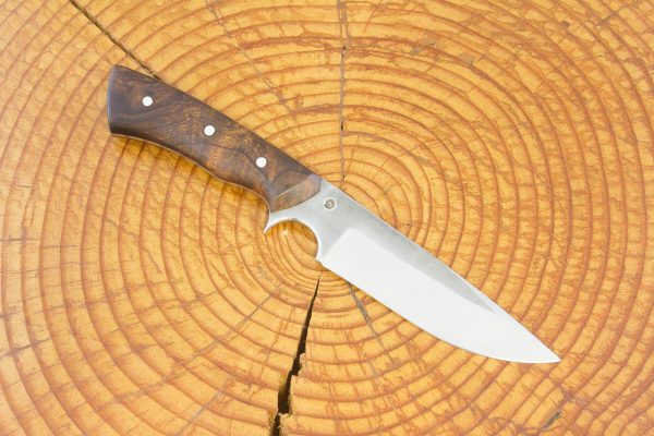 200 mm Muteki Series Tactical Neck Knife #1044, Ironwood - 102 grams