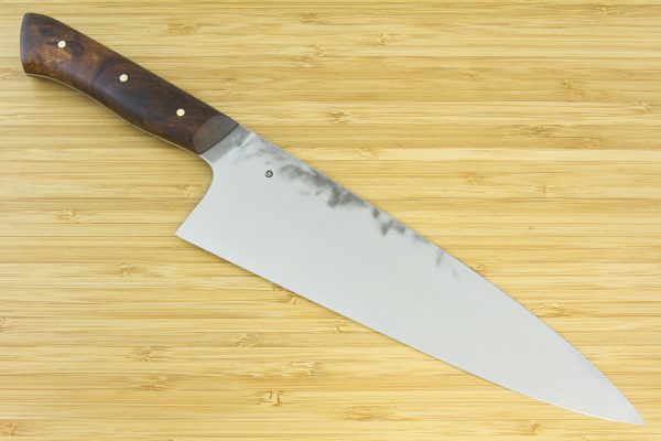 7.23 sun Muteki Series Chef's Knife #1055, Ironwood w/ Black Liners - 196 grams