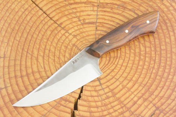 226 mm Muteki Series Freestyle Kajiki Neck Knife #1060, Ironwood w/ Red Liners - 141 grams