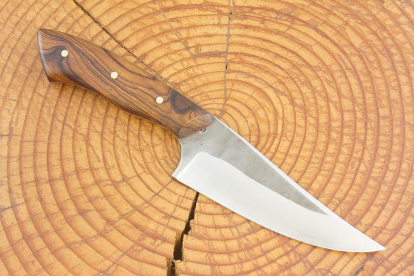 226 mm Muteki Series Freestyle Kajiki Neck Knife #1060, Ironwood w/ Red Liners - 141 grams
