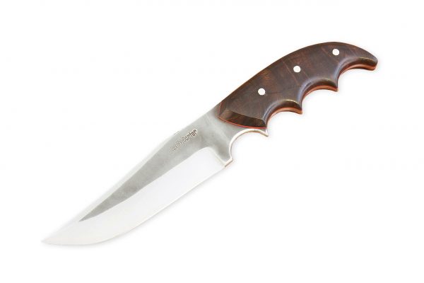 191 mm Muteki Series Freestyle Combat Neck Knife #1088, Ironwood w/ Red Liners - 108 grams
