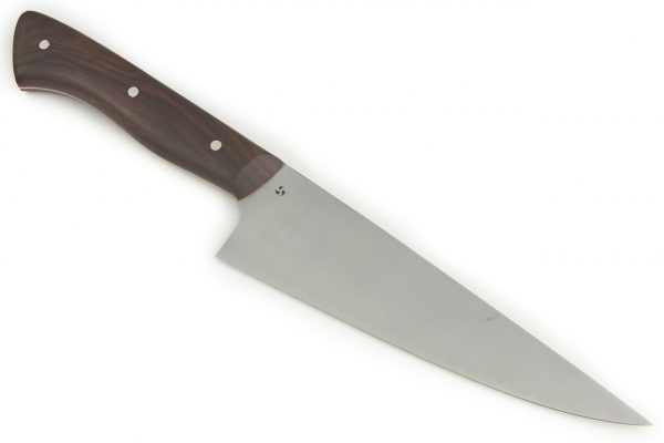5.31 sun Muteki Series Chef's Knife #1106, Ironwood w/ Red Liners - 130 grams