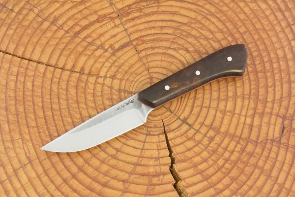 186 mm Muteki Series Freestyle Neck Knife #700, Ironwood w/ Red Liners - 75 grams