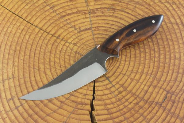 226 mm Muteki Series Freestyle Neck Knife #753, Ironwood w/ Red Liners - 146 grams