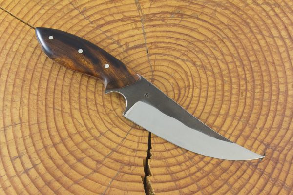 226 mm Muteki Series Freestyle Neck Knife #753, Ironwood w/ Red Liners - 146 grams