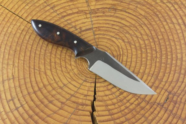 199 mm Muteki Series Freestyle Neck Knife #755, Ironwood w/ Red Liners - 120 grams