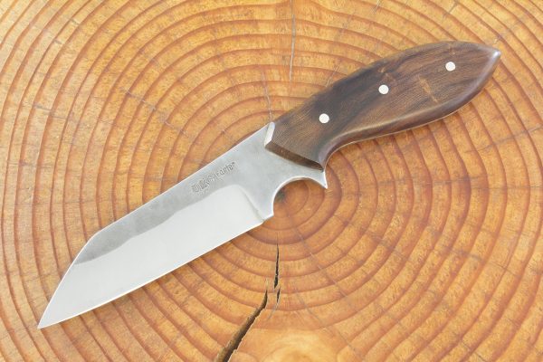 205 mm Muteki Series Wharncliffe Brute Neck Knife #773, Ironwood - 132 grams