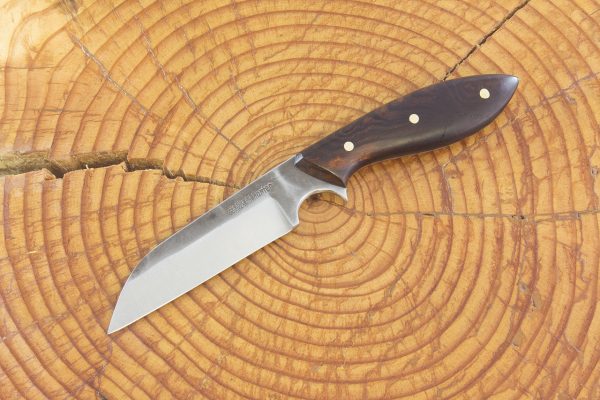 185 mm Muteki Series Wharncliffe Neck Knife #797, Ironwood - 87 grams