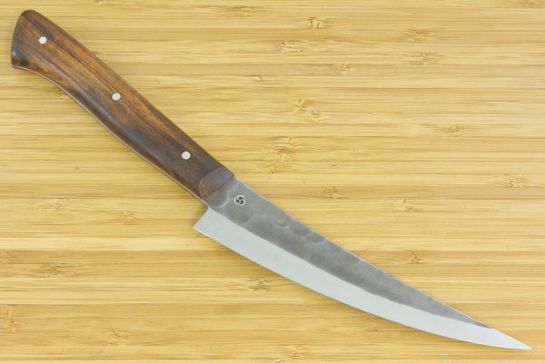 5.41 sun Muteki Series Boning Knife #937, Ironwood w/ Red Liners - 149 grams