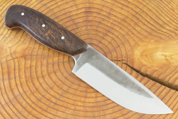 239 mm Muteki Series Freestyle Bush Knife #941, Ironwood w/ Red Liners - 227 grams