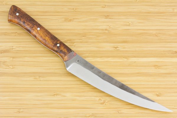 5.64 sun Muteki Series Boning Knife #995, Ironwood w/ Red Liners - 168 grams
