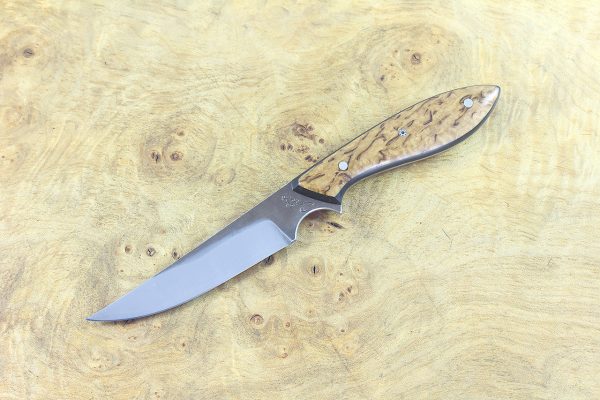 187mm Persian Neck Knife, Forge Finish, Stabilized Birch - 66 grams