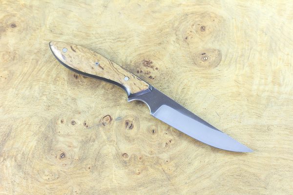 187mm Persian Neck Knife, Forge Finish, Stabilized Birch - 66 grams