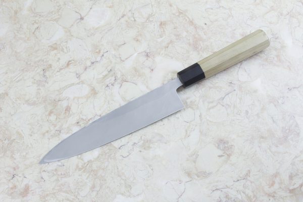 6.96 sun White Steel Kasumi Mi-oroshi #1, Traditional Handle w/ Inlay - 244 grams