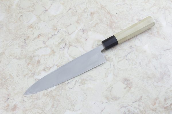 7 sun White Steel Kasumi Mi-oroshi #2, Traditional Handle w/ Inlay - 231 grams