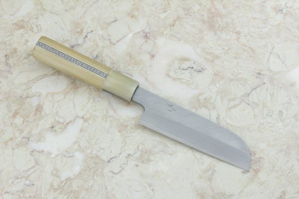 3.99 sun White Steel Kasumi Kamagata Usuba #7, Traditional Handle w/ Inlay - 110 grams