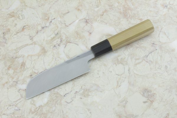 3.93 sun White Steel Kasumi Kamagata Usuba #8, Traditional Handle w/ Inlay - 113 grams